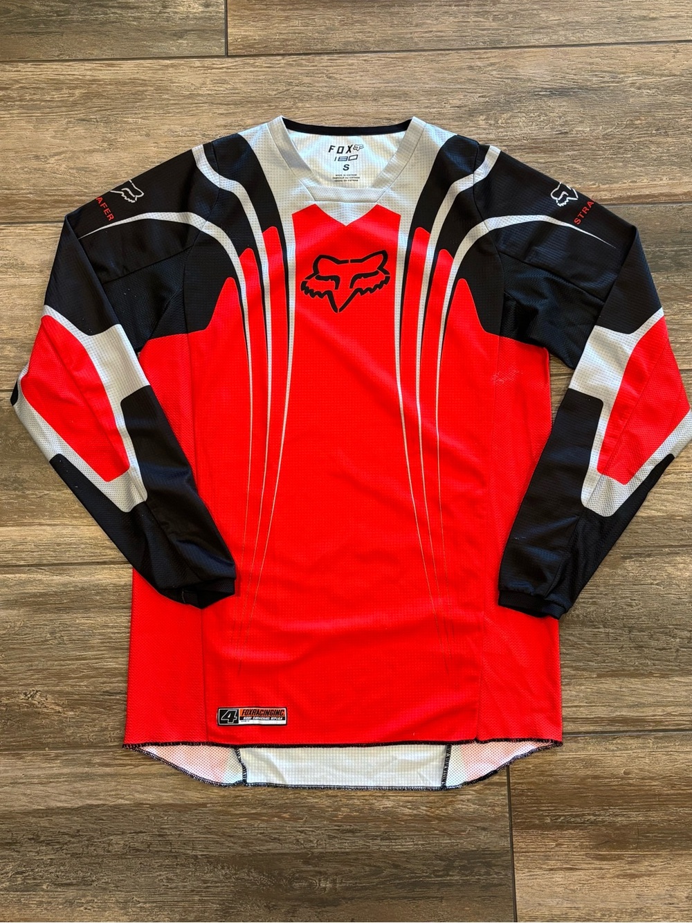 Fox Men’s Red, Black & White Motocross Jersey